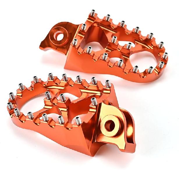 Orange Foot Pegs Enlarge Footpegs Compatible with KTM 390 Adventure 2020 2021 2022 2023,390 Adventure Accessories