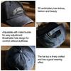 Retro Soft Top Caps Letter Embroidery Hip Hop Hat Sun Protection Sun Hats  Spring Summer
