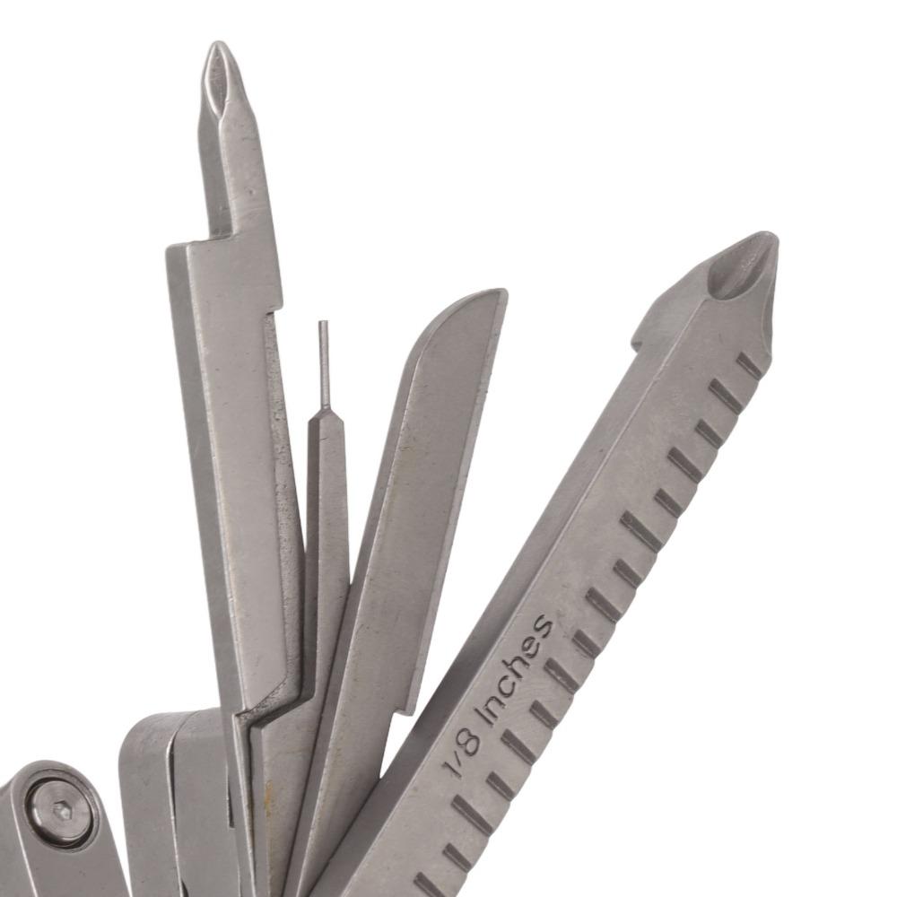 420 Edelstahl Multi-Tool Silber Outdoor-Werkzeug Robustes Multitool Zange Heimwerker