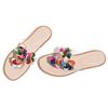 Fashion Summer Colorful Sequins Decorated Women Flip-flops Light Comfortable Low Heel Slippers for Women Beach Sandals Bohemian Slippers