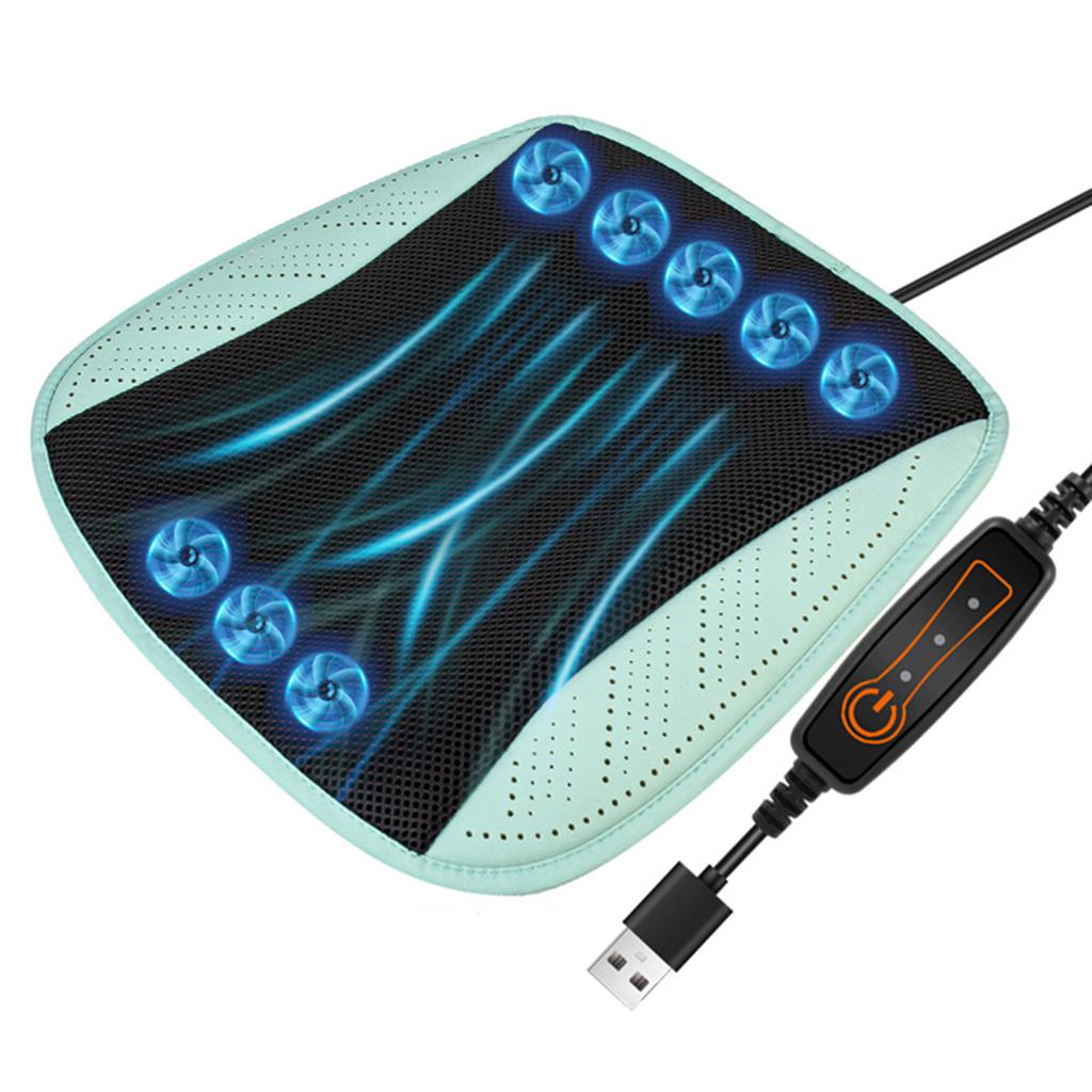 Univerzální letní chladicí podložka na autosedačku s USB ventilátorem Rychlé proudění Větrání Chlazení sedadla Refrigerované autosedadlo