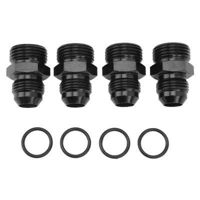 4PCS O Ring Boss Male Fuel Adapter 1500PSI O Ring Fuel Rail Adapter Fitting for Fuel Rail Oil Cooler Fuel Pump 10AN ORB