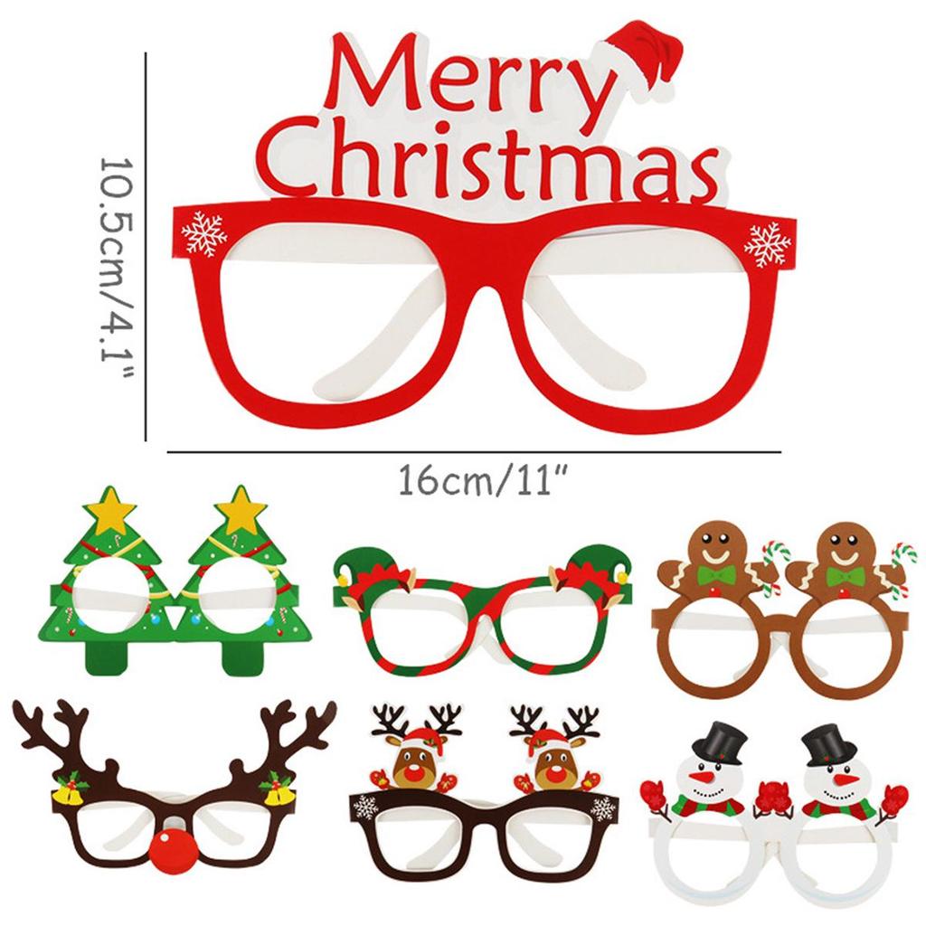 9-Pack 3D Christmas Glasses - Festive Snowman Masks for Adults & Kids, Perfect for Holiday Parties & Photo Props