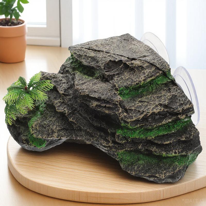 Turtle Basking Platform Realistic Climbing Ornament Aquarium Decoration Turtle Tank Accessories Reptile Habitat Rocks