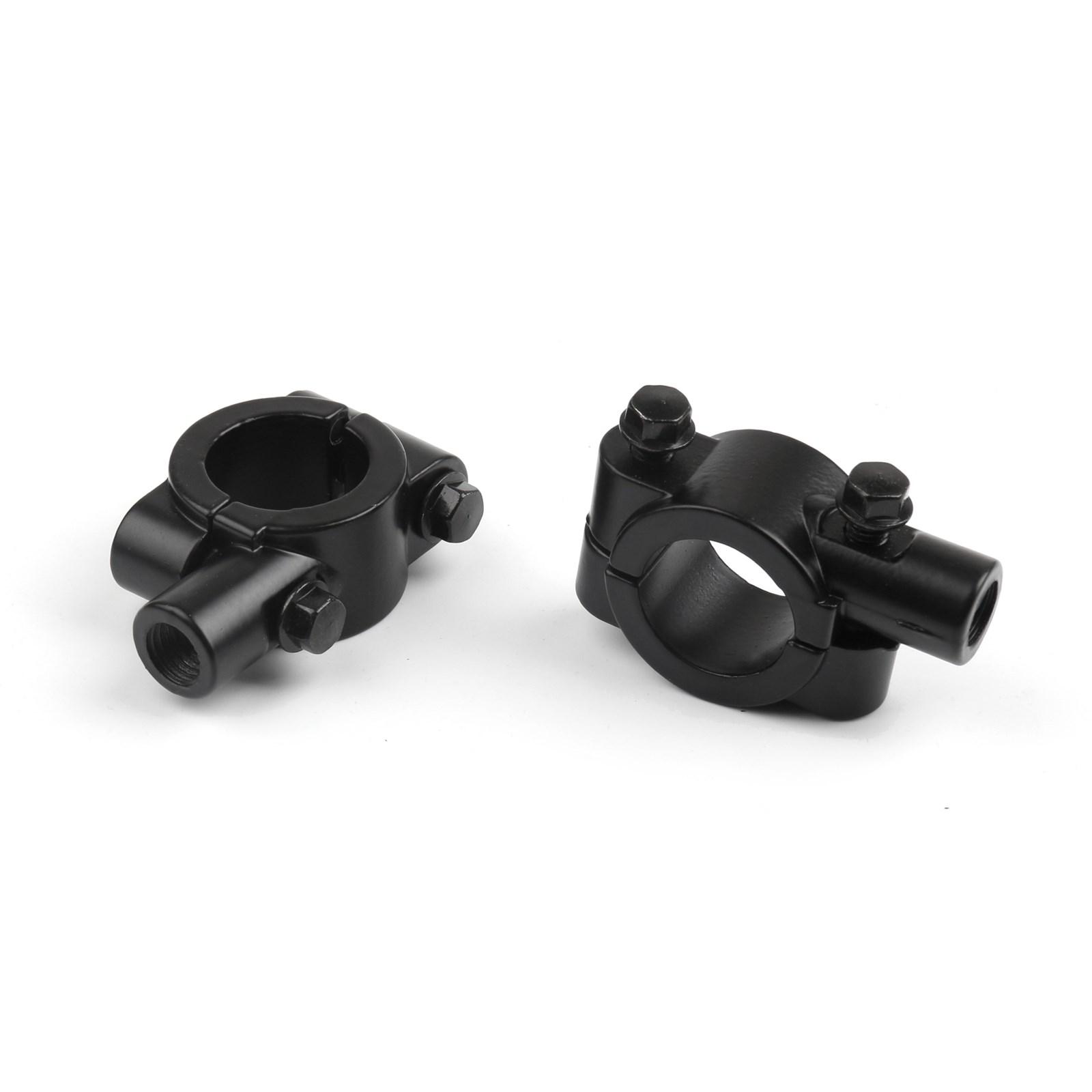 

Motorcycle 7/8 HandleBar 10MM Thread Mirror Mount Holder Clamp Adaptor Black