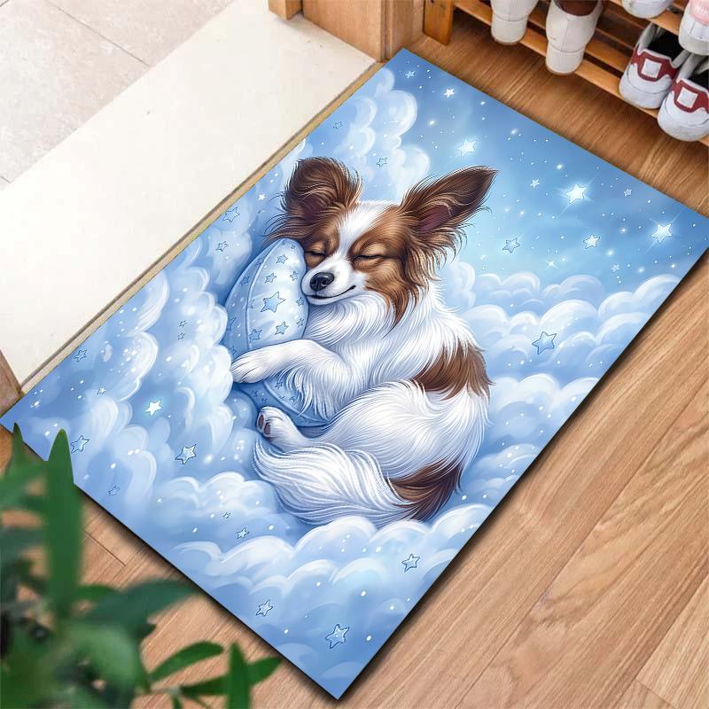 Blue cloud sleep animalPattern Square Carpet,Area Rug,Carpet Rug for Living Room Bedroom Sofa Playroom Decor,Non-slip Floor Mat,Holiday Birthday Gifts