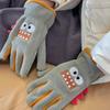 Süße Cartoon Kinder Winter Warme Handschuhe Polarfleece Verdickt Mädchen Jungen Vollfinger Fäustlinge Für Kinder Outdoor-Handschuhe