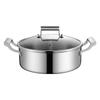 Zhishi 304 Stainless Steel Flat-Bottom Soup Pot