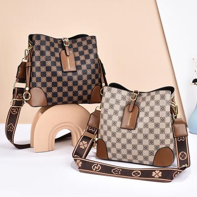 Carteiras Femininas Bolsa Transversal Xadrez - Bolsa de Ombro, Carteira, Clutch, Bolsa Balde