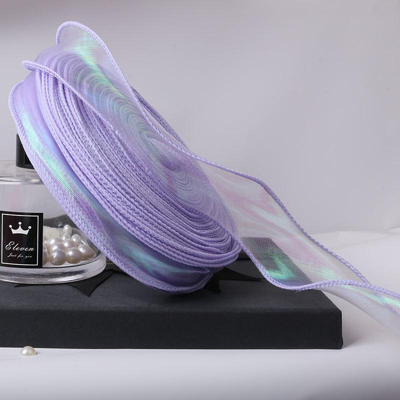Curled Fish Tail Yarn Ribbon - 50 Yards Wavy Edge for Cake & Flower Decoration