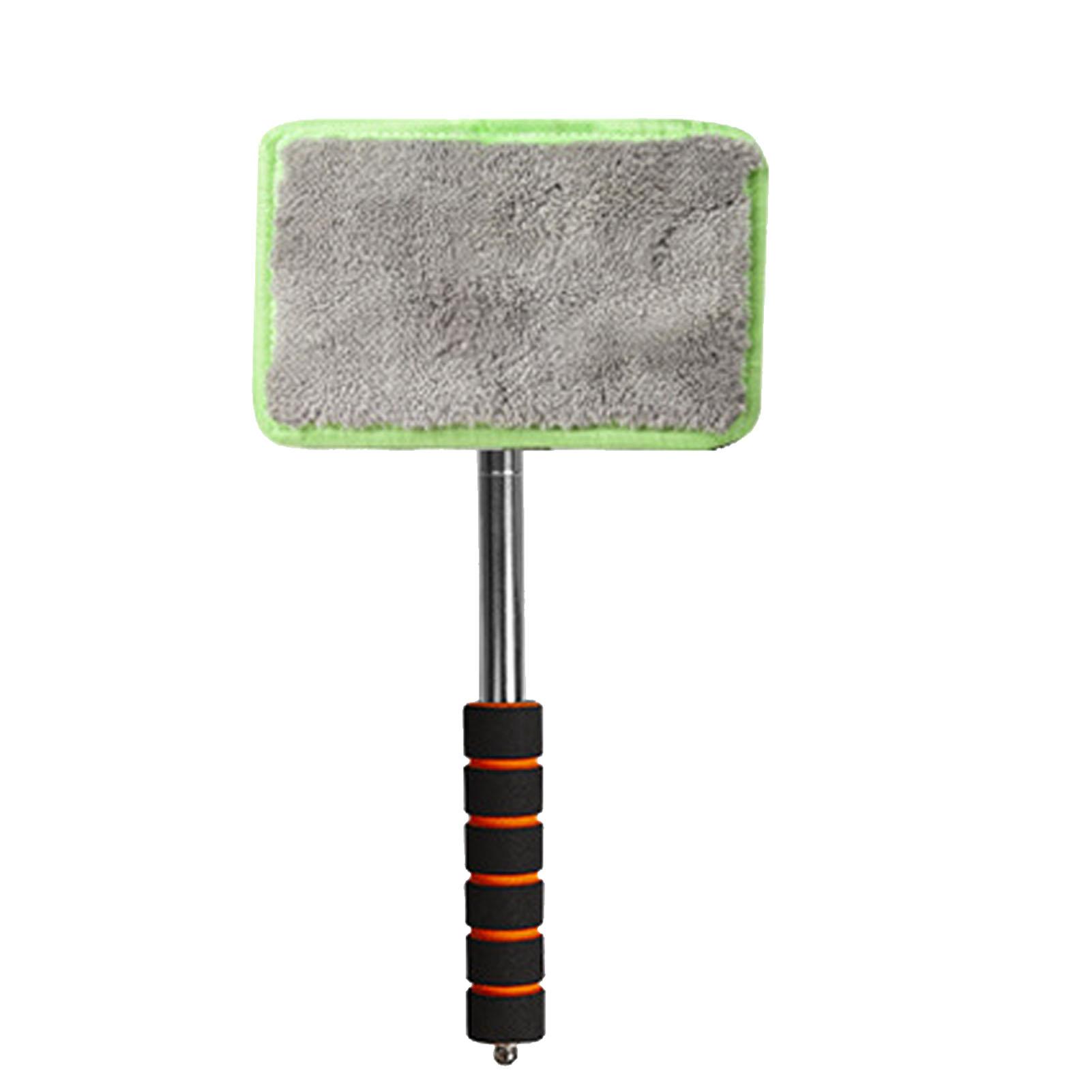 

Щетка для чистки лобового стекла автомобиля, алюминиевый сплав, микрофибра, выдвижная щетка для чистки окон автомобиля зелёный