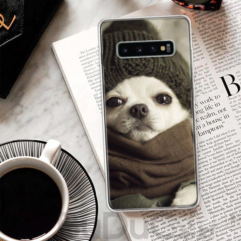 Chihuahua Puppy Teacup Dogs Cover For Samsung Galaxy S23 S22 S24 Ultra S21 Plus S20 FE Phone Case S10 + S10E S9 S8 Print Coque