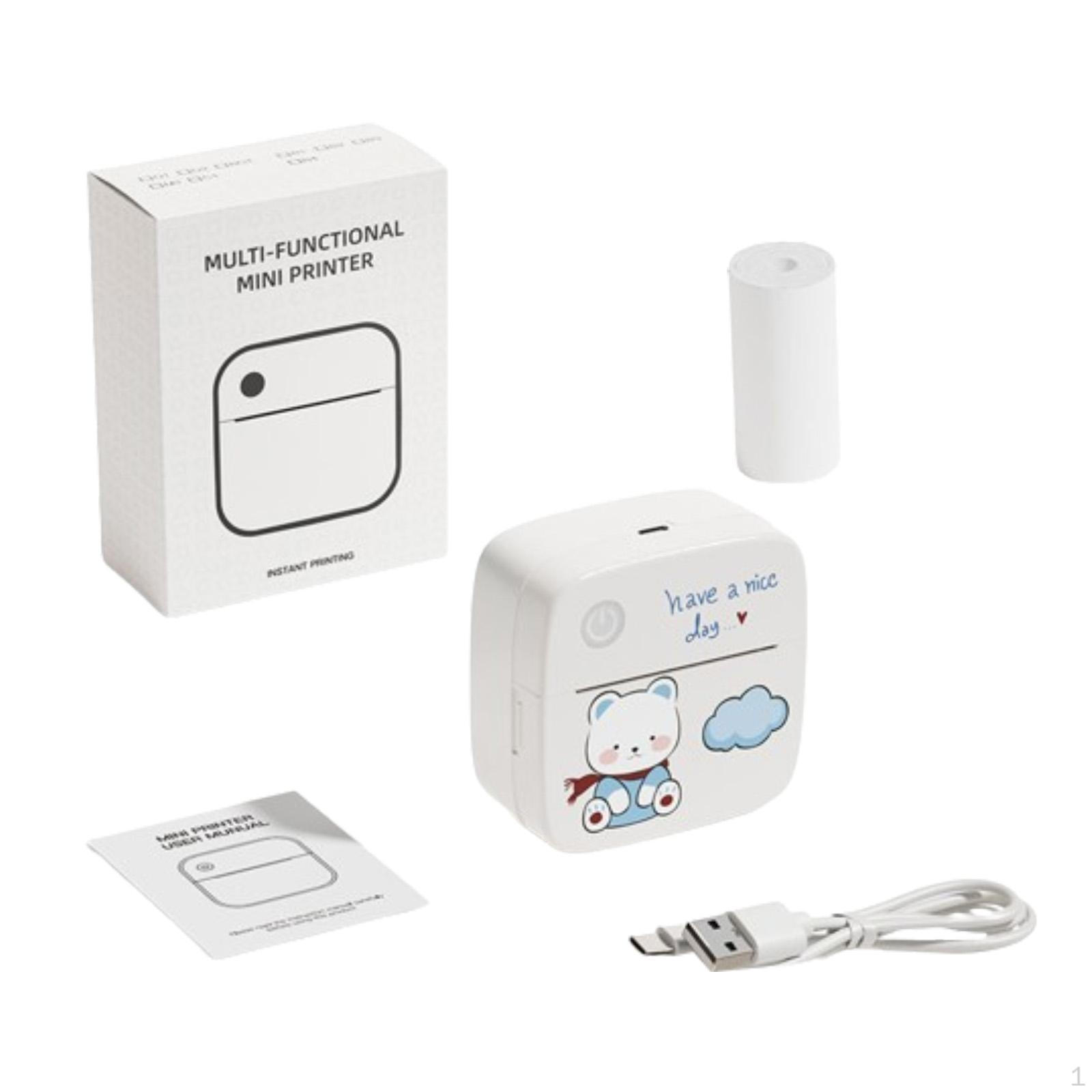 

Inkless Printer, Label Printing Device, Small Picture Photo Thermal синий