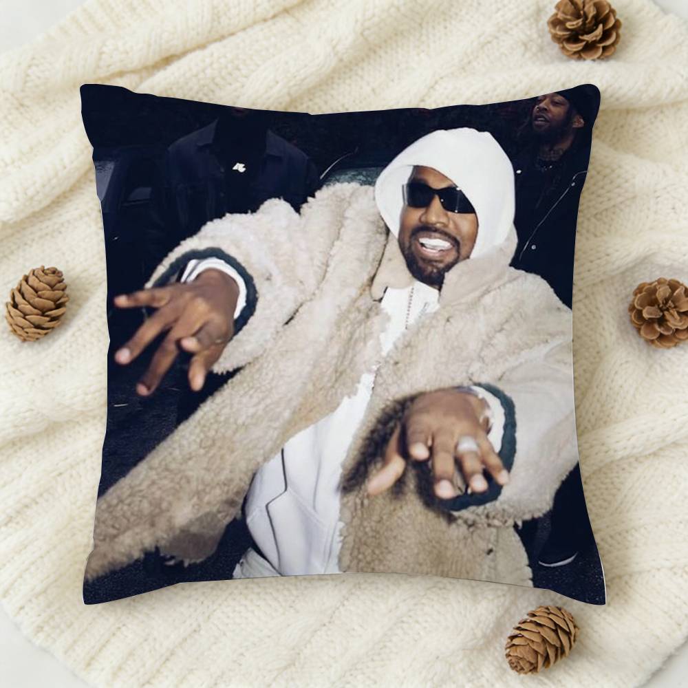 KKanye YE West BULLY Copricuscino Quadrato Decorativo Stampato su Entrambi i Lati per Divano Soggiorno Arredamento Casa