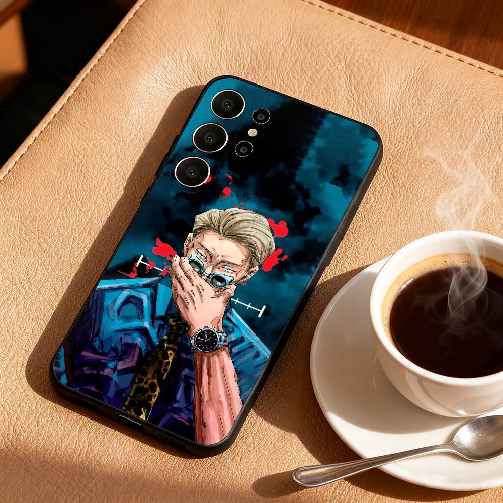 Anime K-Kento N-Nanami Phone Case For Samsung S26,S25,24,23,22,30,21,10,9,Ultra,Plus,Lite,FE Soft Black Case