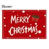 Winter Theme Table Settings Christmas Snowman Placemat, Festive Dining 11.8" x 17.7" Washable Placemats Fabric Place Mat, Heat Insulation Mat