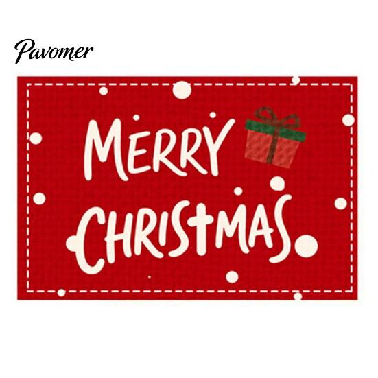 Winter Theme Table Settings Christmas Snowman Placemat, Festive Dining 11.8" x 17.7" Washable Placemats Fabric Place Mat, Heat Insulation Mat