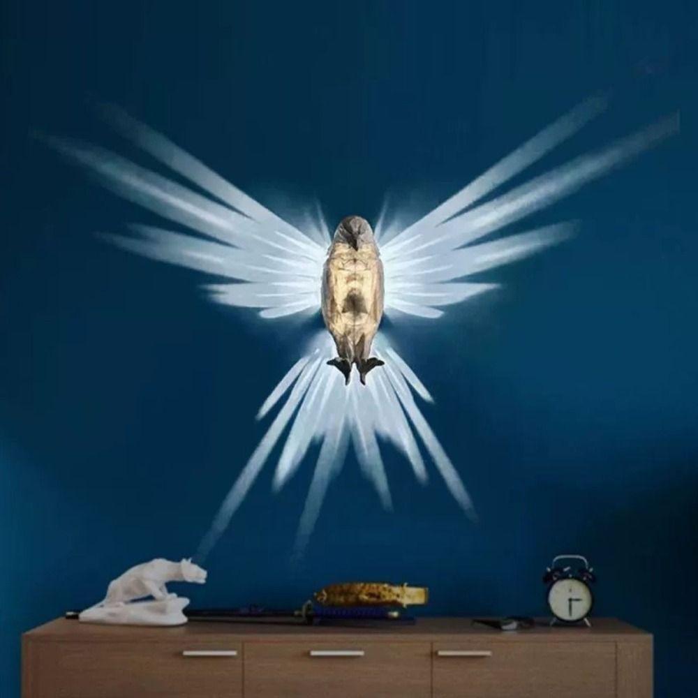 

Искусство Белоголовый Орлан 3D Орел Настенные Светильники Сова Орёл Статуя Льва Ночные Огни Рождественские Подарки