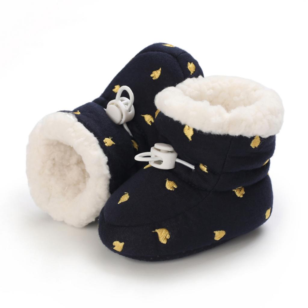 Infant Baby -Lined Soft Learning Walking Shoes for 0-12 Months Boys Girls Winter