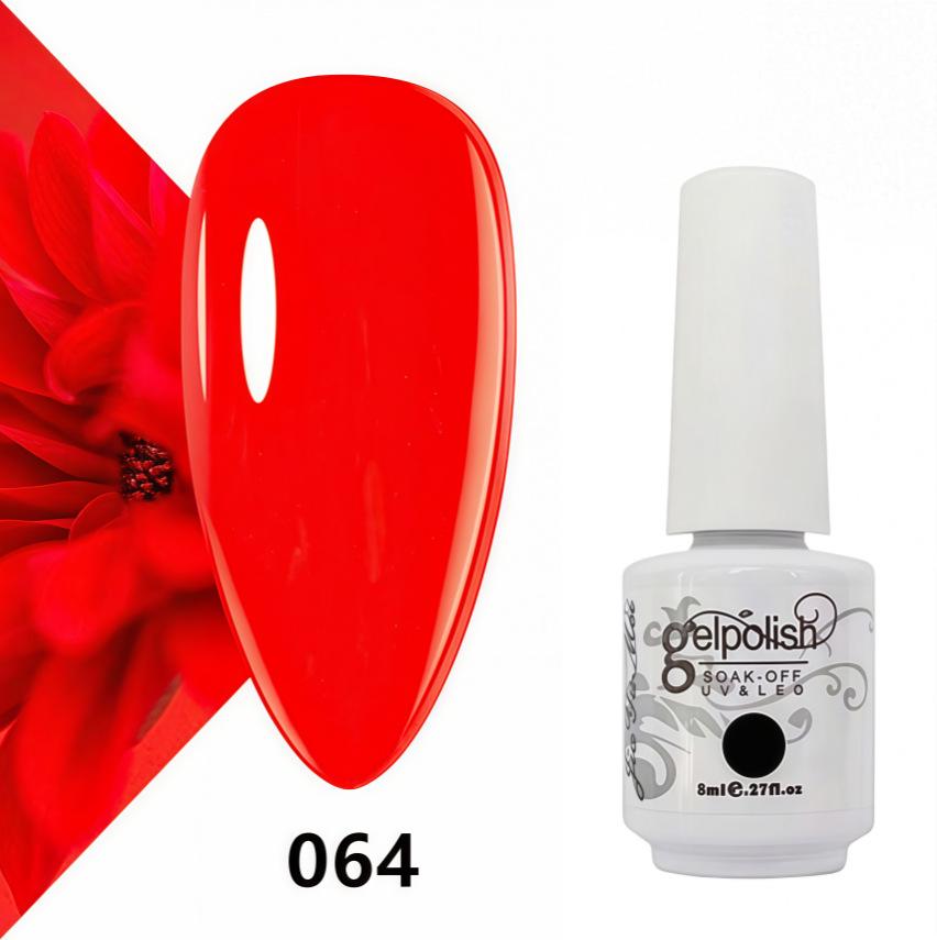 Amber Gel Polish Set: Gel Polish Manicure Kit with Whitening, Base Coat, and Sealer.