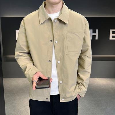 Couple Shirts, Spring and Autumn Men and Women's Tops, Japanese Work Jackets, Multi-pocket Jackets