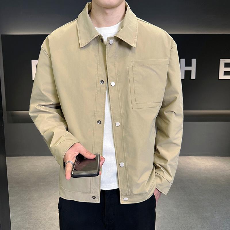 

Couple Shirts, Spring and Autumn Men and Women s Tops, Japanese Work Jackets, Multi-pocket Jackets M