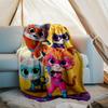 1pc Super Kitties Adventures1 Theme Soft Flannel Throw Blanket - Digital Print, Polyester, Cozy for All Seasons, Perfect for Outdoor, and Travel