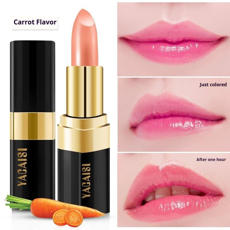 

Red Cherry Healthy Moisturizing Repairing Color-Changing Lipstick, Hydrating and Temperature-Changing Lip Balm, Makeup 4#