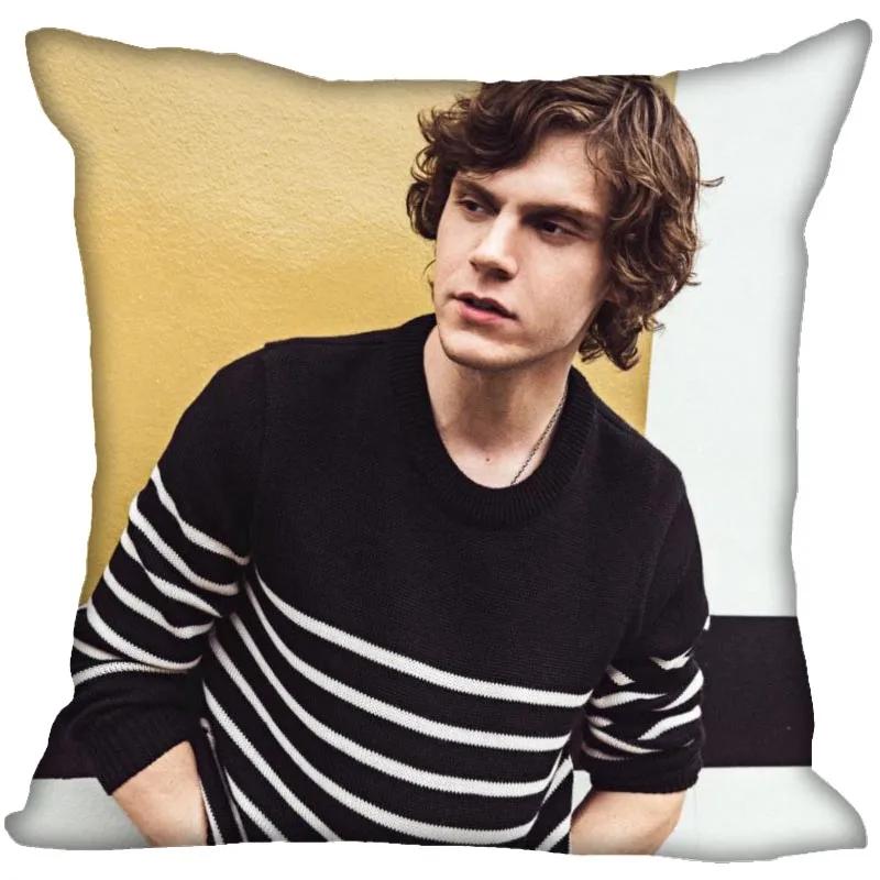 Hot Evan Peters Star Pillow Case For Home Decorative Pillows Cover Invisible Zippered Throw PillowCases 45X45cm