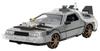 Jada Toys Back To the Future Part III Time Machine with Rail Wheels and Mechanism Fully Assembled 1/24 (DeLorean) Light-Up -