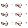 6PCS Dual-use Reading Sunglasses Look Far And Near Glasses For Reading Fashion Gray/Brown Lens