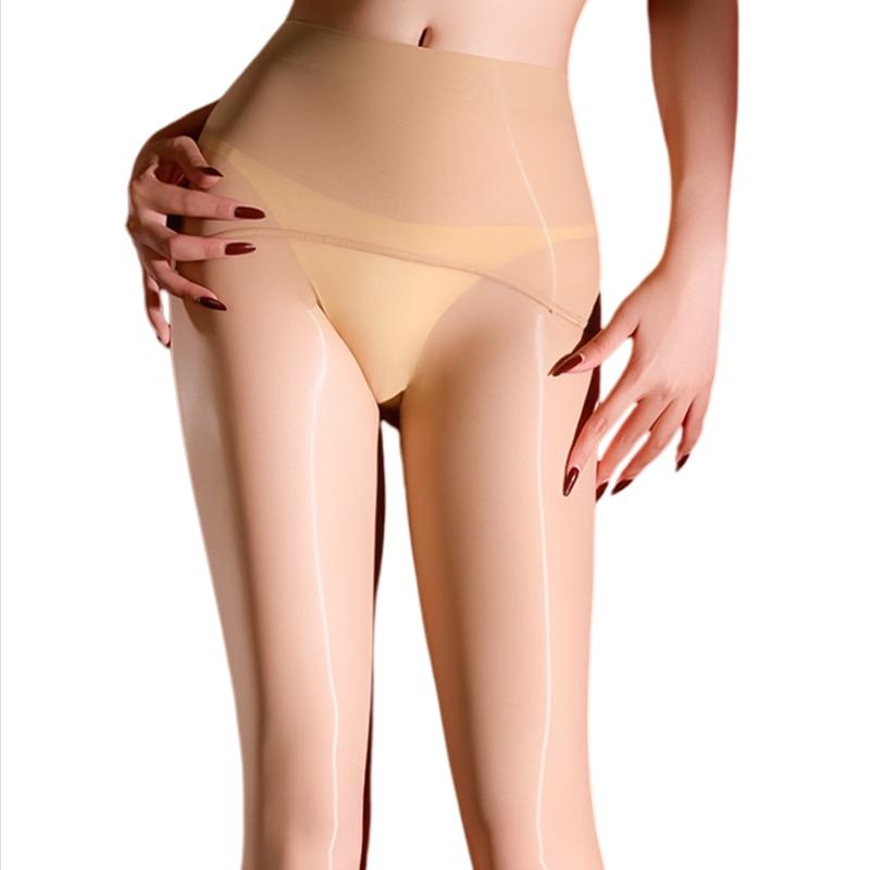 Women 3D 1000 Pin High Density Seamless Pantyhose Oil Shiny Elastic Tights Yoga Shaping Maid Stocking Slim Leggings Plus Size