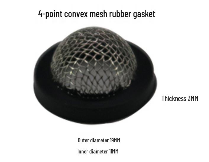 Silicone Gasket for 1-Inch Hose, Faucet, Water Meter, or Shower Head - 4 & 6 Point Sealing Ring.
