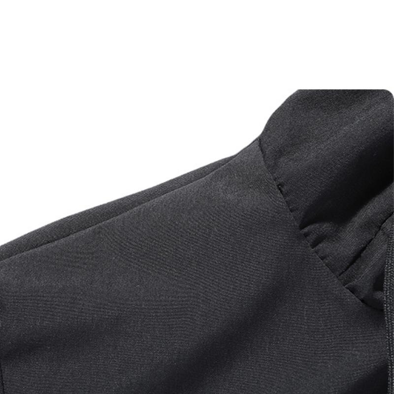 Large Size 5xl Autumn And Winter New Trendy Solid Color Men's Thickened Loose Casual Men's Daily Hooded Jacket