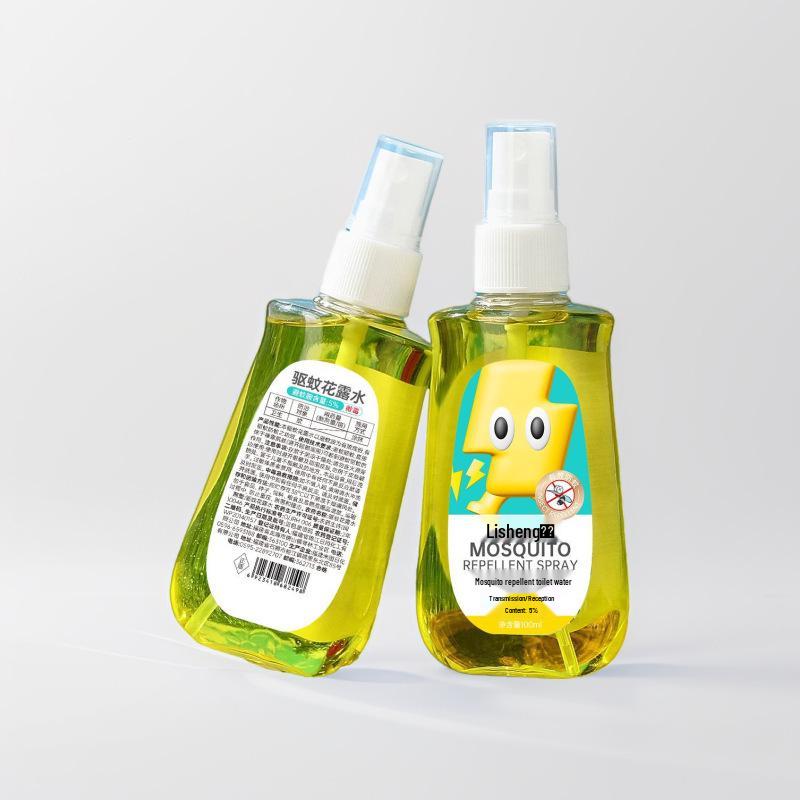 Li Sheng Mosquito Repellent Floral Water Spray for Outdoor Use - Safe for Babies, Toddlers, and Children