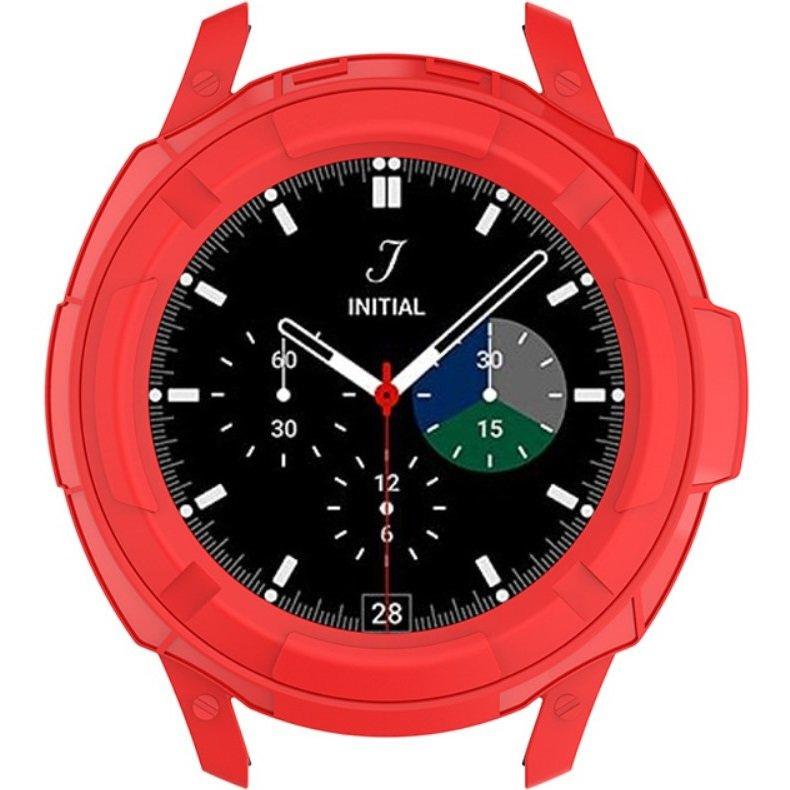 Case with bezel ring for Samsung Galaxy Watch4 Classic 46mm, Red