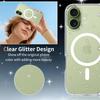 Mag Safe Phone Cover for Magsafe Iphone 17 Pro Max Air 17Pro Iphone17 16 Plus 16E 15 14 Pro 13 Pro Anti-Yellowing Clear Glitter Case Accessories