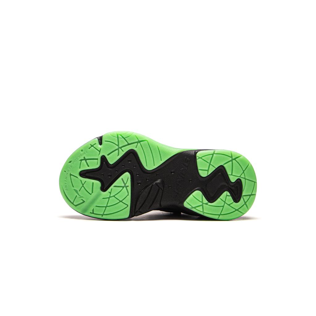 Li Ning Kids Logo Color Block Low Top Casual Shoes Kids Sneaker Black YKNU072-1