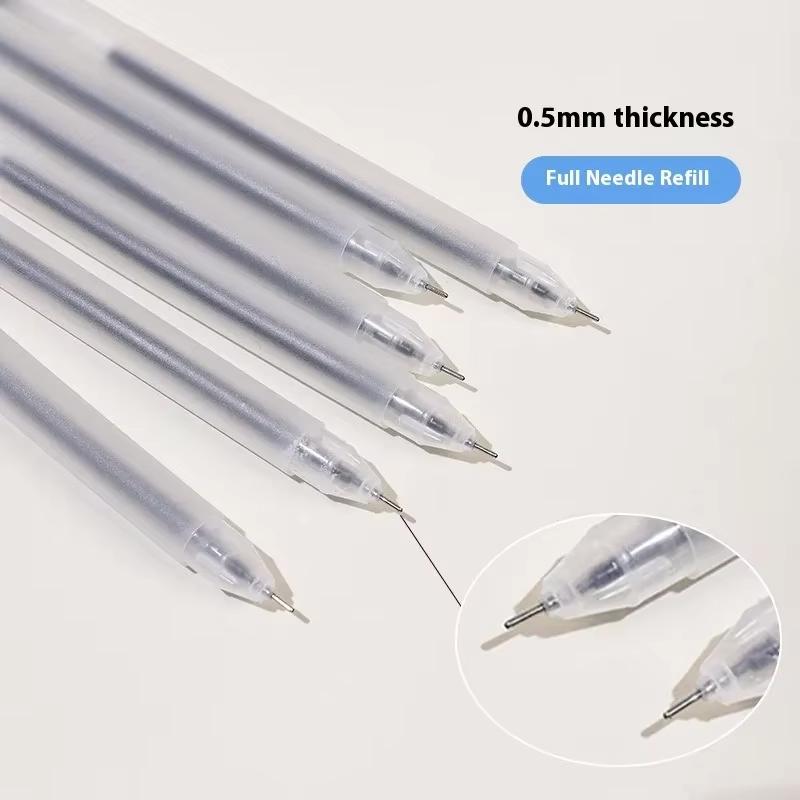 1/10 Pezzi Penna Gel Extra Fine 0.5mm Scrittura Esame Penna Nera Blu Rossa Studenti Cancelleria Ufficio Carbonio per Affari