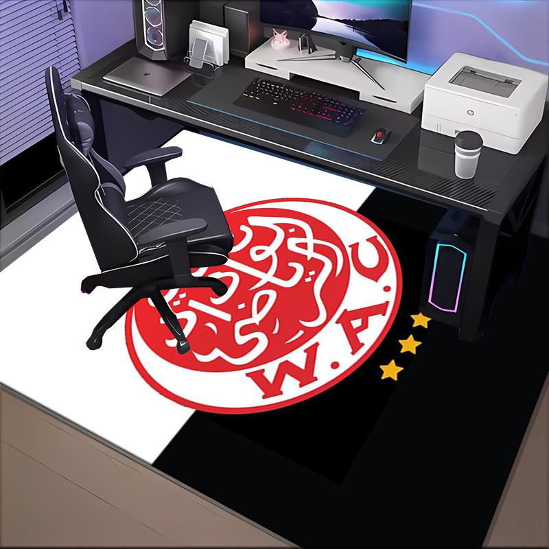 Fc Crest Design Printed Office Carpet Chair Cushion  Entryway Rug, Rugs for Living Room, Bedroom Christmas gifts