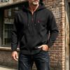Men's Casual Zip-Up Hoodie Sweatshirt with Pockets for Everyday Wear
