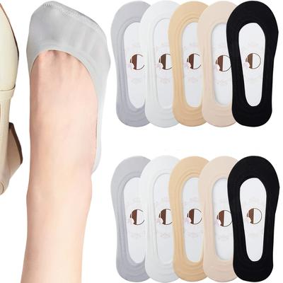 1 paar Frauen Anti-slip Unsichtbare Socken Eis Seide Söckchen Sommer Ultra-dünne Atmungsaktive Socken Low Cut Socken