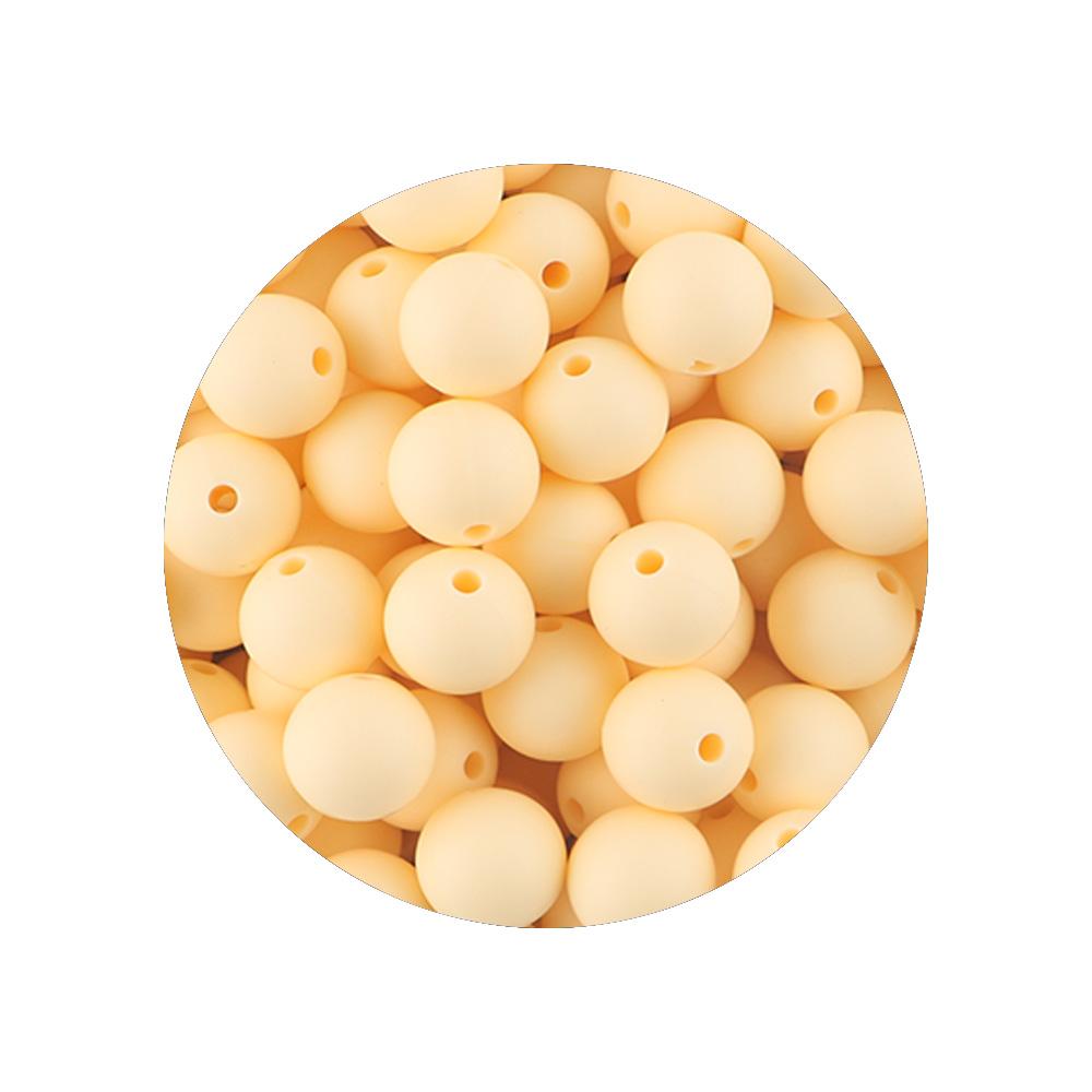 Kovict 9MM 40-80Pcs Round Silicone Bead 9MM Food Grade For Jewelry Making DIY Bracelet Pacifier Chain Accessories