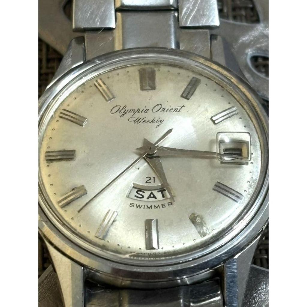 Used OLYMPIA Orient Weekly 21 Manual winding 1960s OLYMPIA