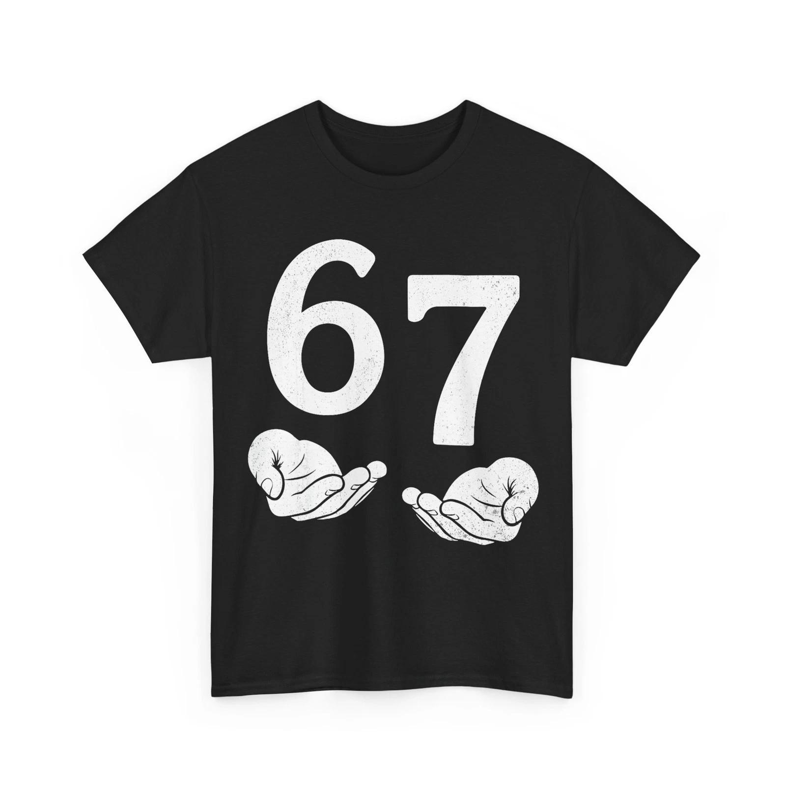 Fun Six Seven 6 7 Funny 67 Gen Alpha Slang 6-7 Meme School T-Shirt 2XL