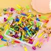20/30/60/120pcs Blowing Telescopic Whistle Plastic Party Noise Generator Party Entertainment Cheering Props Festival Gift TMZ