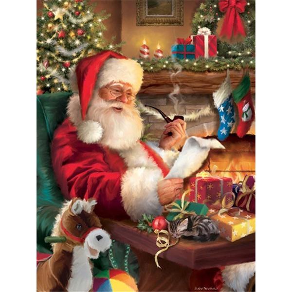 

DIY 5D алмазная живопись Рождественская Алмазная вышивка Санта-Клаус картина вышивка крестиком Мозаичная Наклейка на стену подарок домашний декор Full Round 20x30CM
