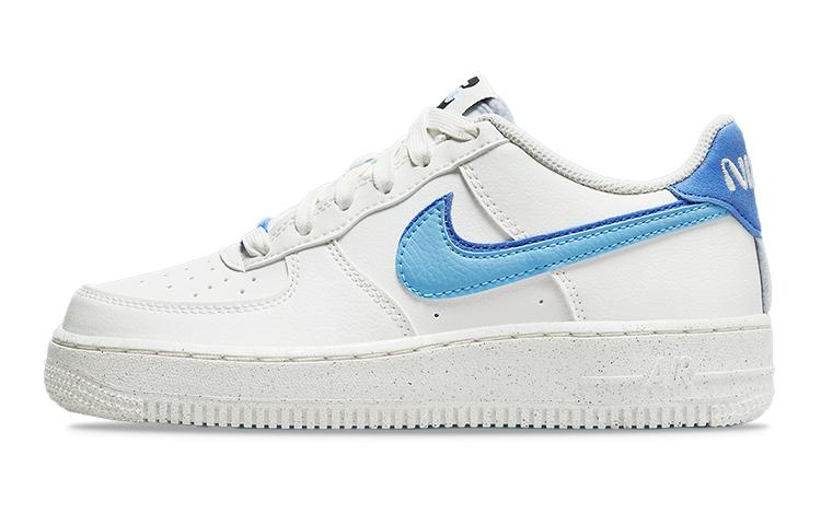 

Nike Air Force 1 Low 82 Double Swoosh White Medium Blue GS DQ0359-100 36.5