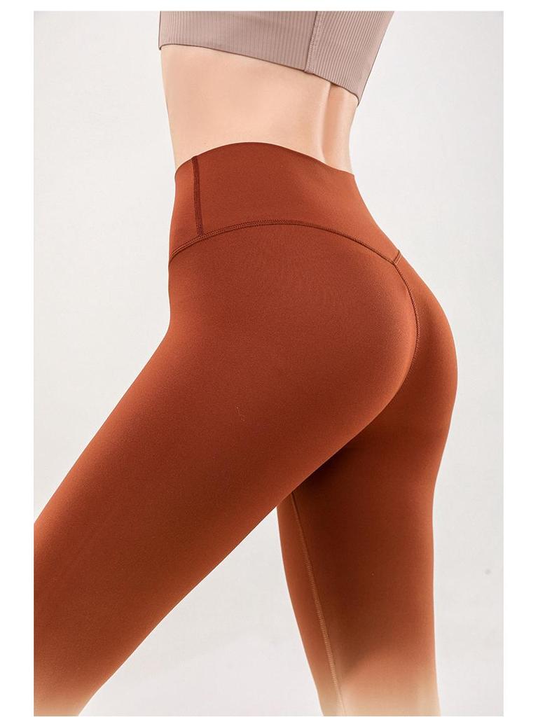 Nude Feeling Gradient High Waist Yoga Pants for Women - Tummy Control, Butt Lift, Double-Brushed Fitness Leggings