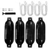 4x Boat Fenders Buoys Protector 4 Needles Use to Yacht Fishing Boats Sailboats Accessories 11x40cm Boat Bumpers for Docking